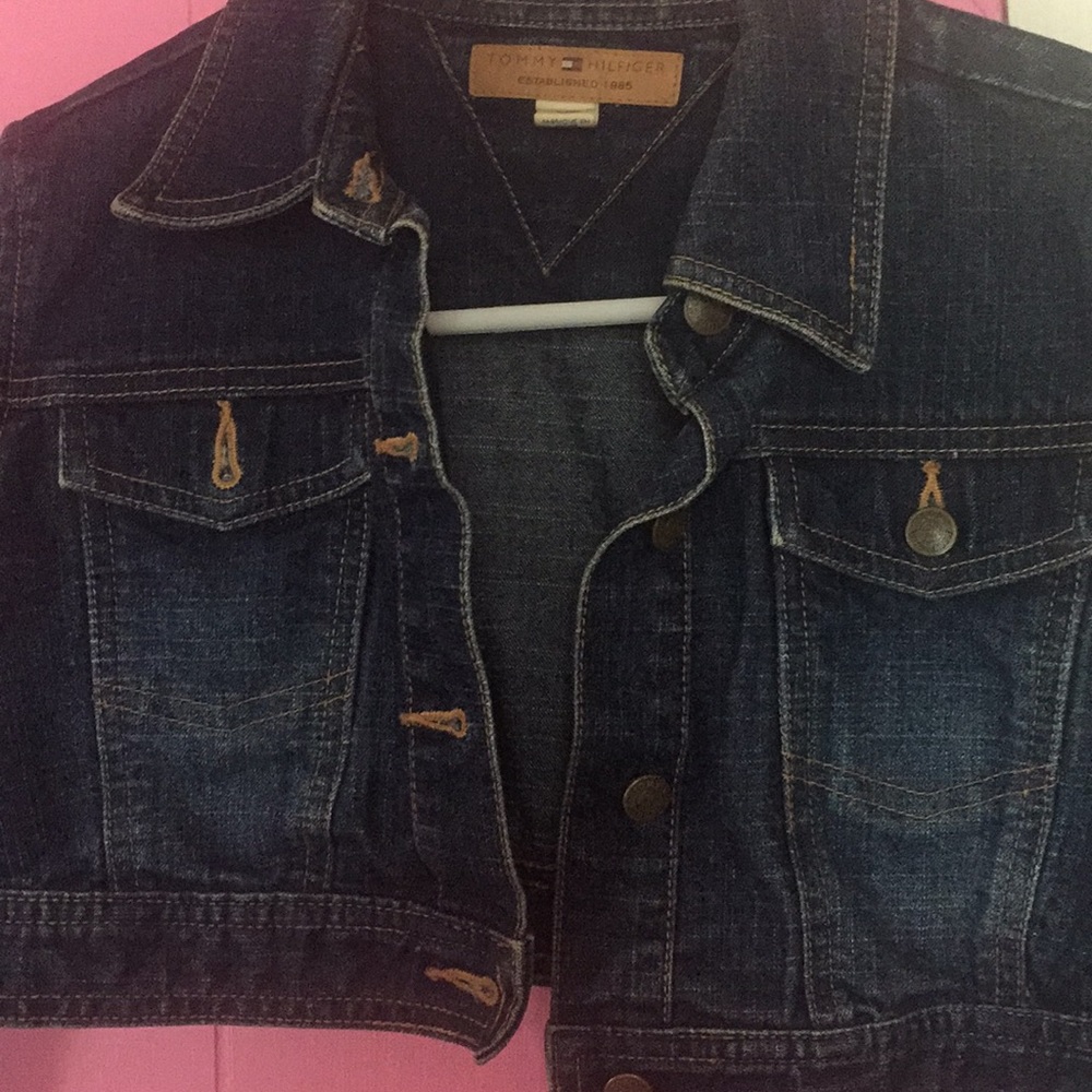 Crop top jean jacket